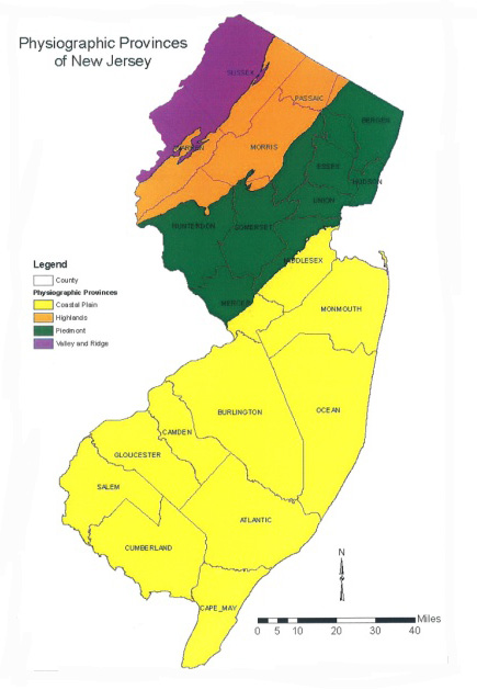 Map of New Jersey Soils