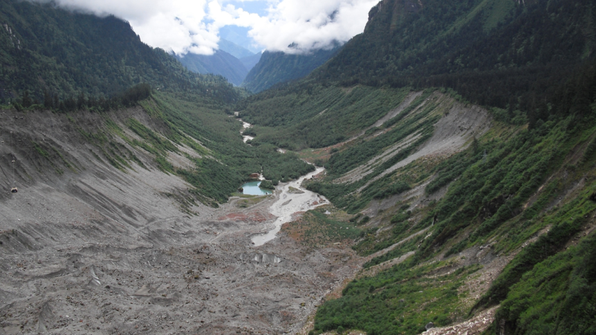 <strong>How did the forest develop at the Hailuogou glacier area?</strong>